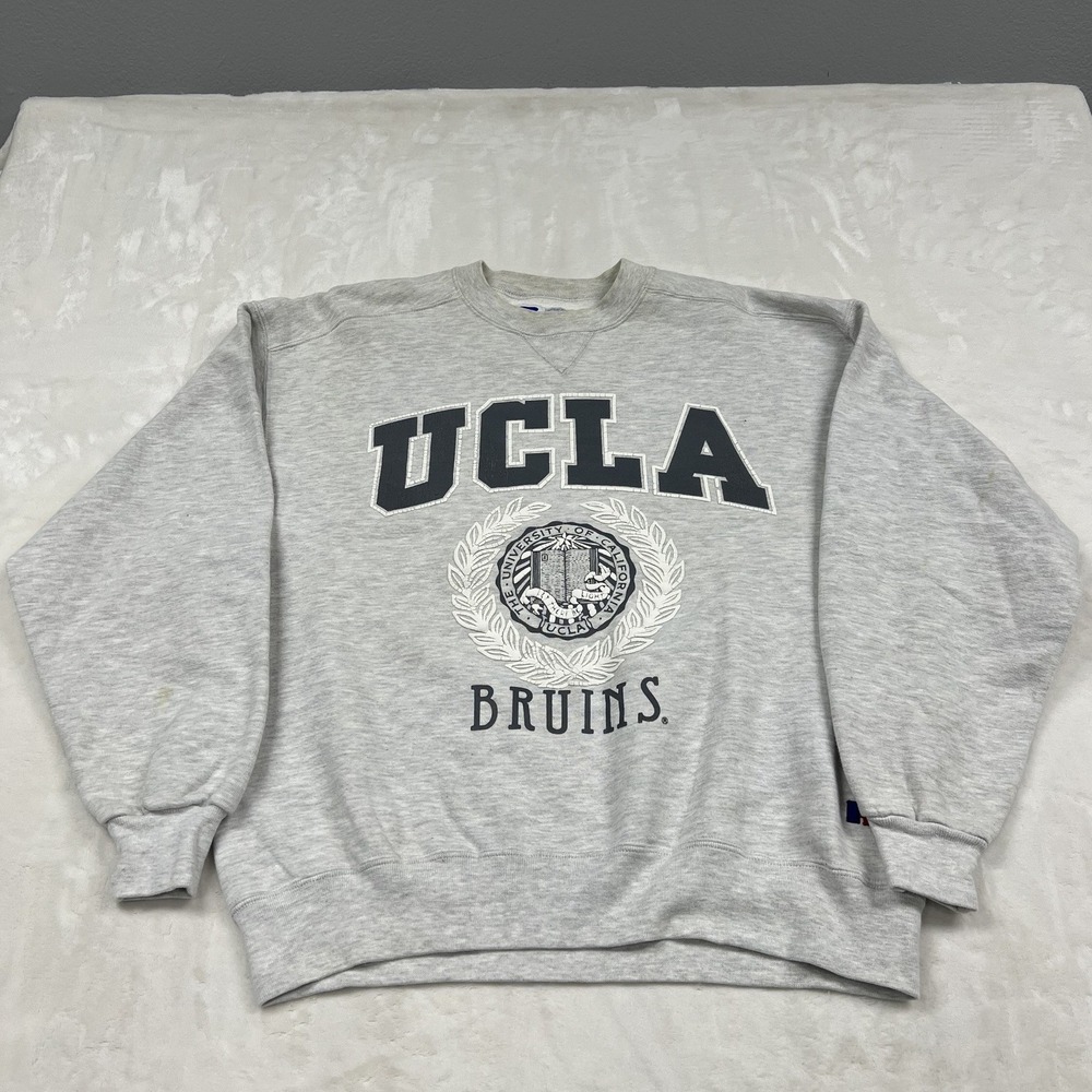 Russell Athletic Sweatshirt Mens XL Gray UCLA Bruins Vintage High Cotton USA